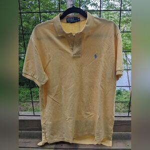 Ralph Lauren Polo Short Sleeve Knit (Mens Medium) - Yellow